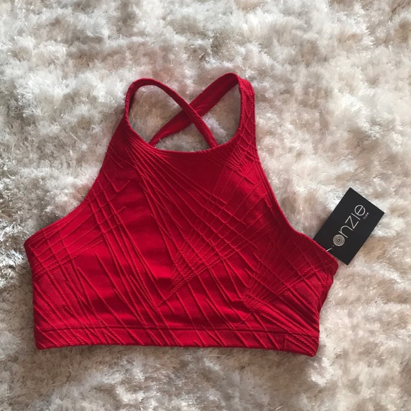 Onzie Tops - Onzie red selenite bra top crop m/l medium